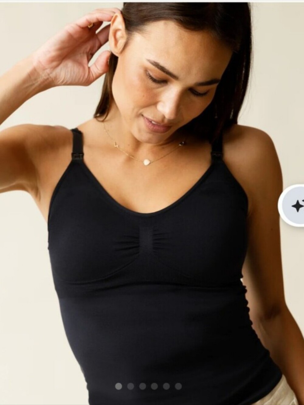 Kindred Bravely Black Nursing Tank